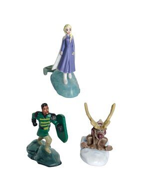 Frozen II Elsa Matthias Sven On Ice Set McDonalds Collectible Disney Characters